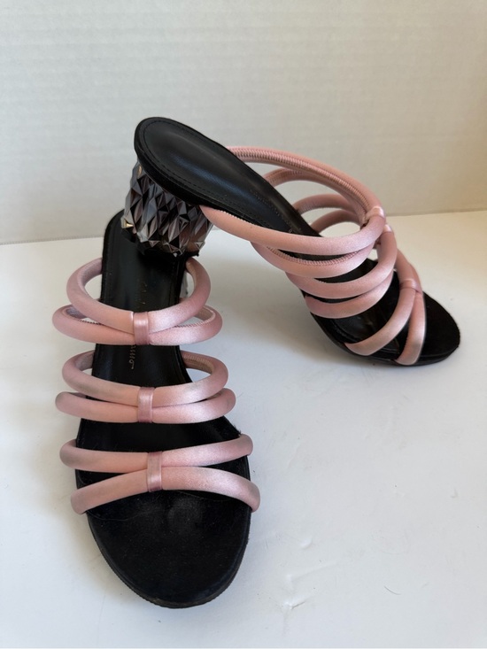Salvatore Ferragamo Shoes - Salvatore Ferragamo Pink Multi-Strap Sculpted-Heel Sandals